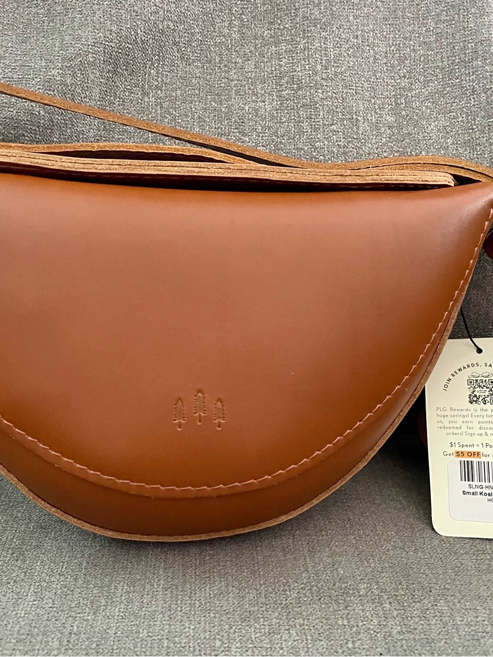 NWT Portland Leather Honey Koala Sling Bag - Picture 2 of 8